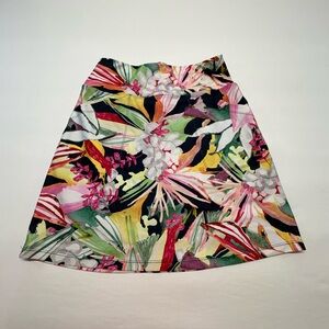 Tribal Sport Athletic A-Line Skort in Tropical Floral Print Size XS